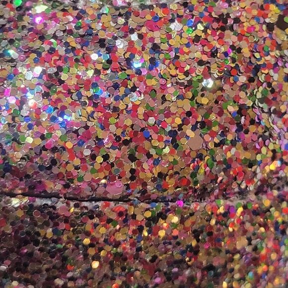 Candies Glitter Peep Toe Heels - Picture 9 of 13